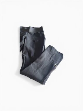 Nygard Womens Stretch Black Pants with ankle Ties